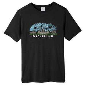 Washington Cartoon Style Illustration Tall Fusion ChromaSoft Performance T-Shirt