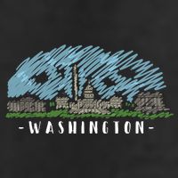 Washington Cartoon Style Illustration 11oz C Handle Ceramic Mug