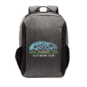 Washington Cartoon Style Illustration Vector Backpack