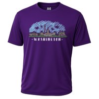 Washington Cartoon Style Illustration Cooling Performance Crew T-Shirt