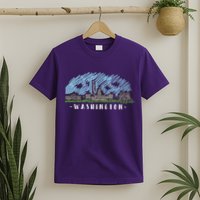 Washington Cartoon Style Illustration T-Shirt