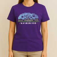 Washington Cartoon Style Illustration T-Shirt