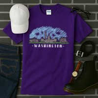 Washington Cartoon Style Illustration Tall T-Shirt