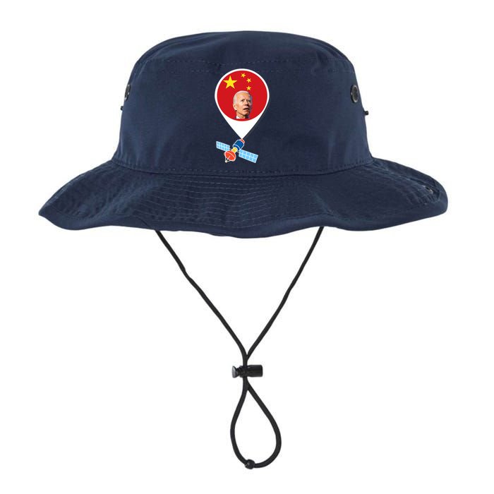 Wo Chinese Spy Balloon Funny Surveillance Joe Biden China Flag V-Neck Legacy Cool Fit Booney Bucket Hat