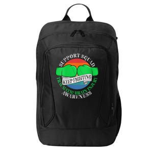 Wo Cancer Support Awareness Squad I TBI Traumatic Brain Injury City Backpack