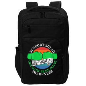 Wo Cancer Support Awareness Squad I TBI Traumatic Brain Injury Impact Tech Backpack