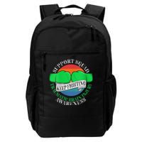 Wo Cancer Support Awareness Squad I TBI Traumatic Brain Injury Daily Commute Backpack