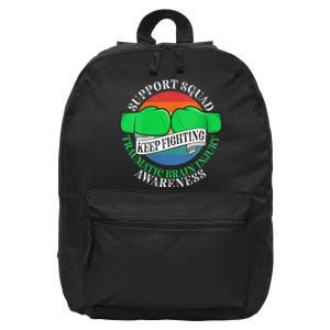 Wo Cancer Support Awareness Squad I TBI Traumatic Brain Injury 16 in Basic Backpack