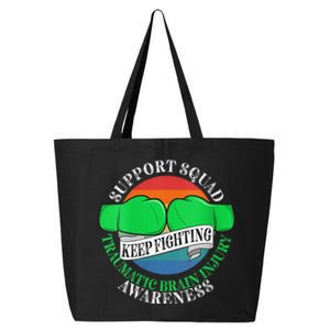 Wo Cancer Support Awareness Squad I TBI Traumatic Brain Injury 25L Jumbo Tote