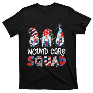 Wound Care Squad Gnomes 4th Of July Pride Nurse Stethoscope T-Shirt