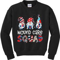 Wound Care Squad Gnomes 4th Of July Pride Nurse Stethoscope Kids Sweatshirt