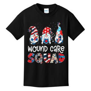 Wound Care Squad Gnomes 4th Of July Pride Nurse Stethoscope Kids T-Shirt