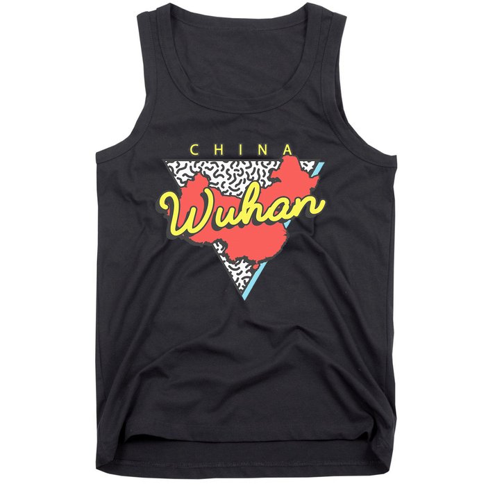 Wuhan China Souvenirs Vintage Retro Triangle Tank Top