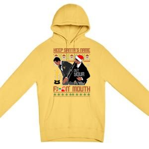 Will Chris Slap Award Show Keep Santa's Name Out Your Mouth Ugly Christmas Premium Pullover Hoodie