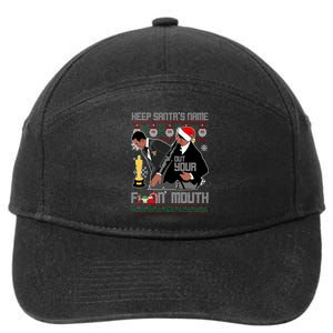 Will Chris Slap Award Show Keep Santa's Name Out Your Mouth Ugly Christmas 7-Panel Snapback Hat