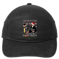 Will Chris Slap Award Show Keep Santa's Name Out Your Mouth Ugly Christmas 7-Panel Snapback Hat