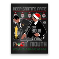 Will Chris Slap Award Show Keep Santa's Name Out Your Mouth Ugly Christmas Poster