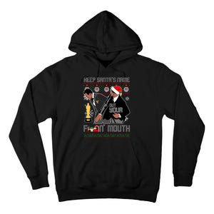 Will Chris Slap Award Show Keep Santa's Name Out Your Mouth Ugly Christmas Tall Hoodie