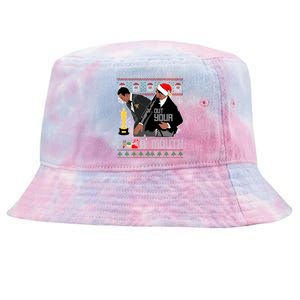 Will Chris Slap Award Show Keep Santa's Name Out Your Mouth Ugly Christmas Tie-Dyed Bucket Hat