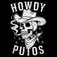 Western Cowboy Skull Hola Howdy Putos Spanish Slang 16 in Basic Backpack