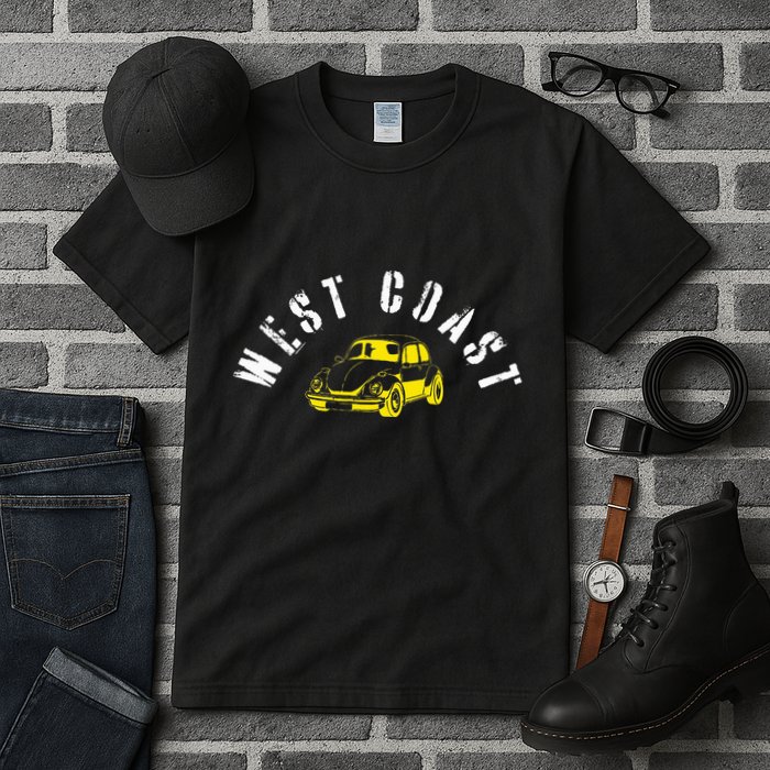 WEST COAST SUMMER BUGGIN' West Coast Best Coast Tall T-Shirt