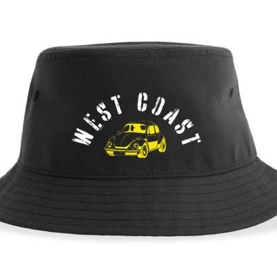 WEST COAST SUMMER BUGGIN' West Coast Best Coast Sustainable Bucket Hat
