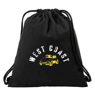 WEST COAST SUMMER BUGGIN' West Coast Best Coast Drawstring Bag