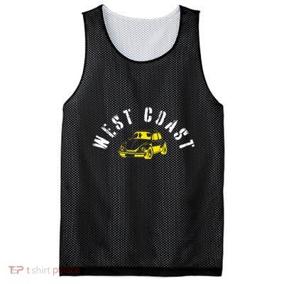 WEST COAST SUMMER BUGGIN' West Coast Best Coast Mesh Reversible Basketball Jersey Tank