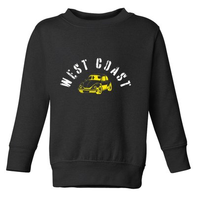 WEST COAST SUMMER BUGGIN' West Coast Best Coast Toddler Sweatshirt