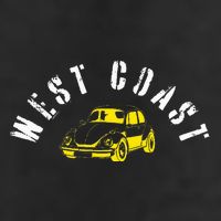 WEST COAST SUMMER BUGGIN' West Coast Best Coast Golf Towel