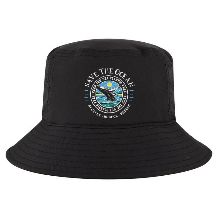 Whale Conservation Save The Ocean Humpback Whale Lover Cool Comfort Performance Bucket Hat
