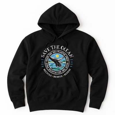 Whale Conservation Save The Ocean Humpback Whale Lover Hoodie