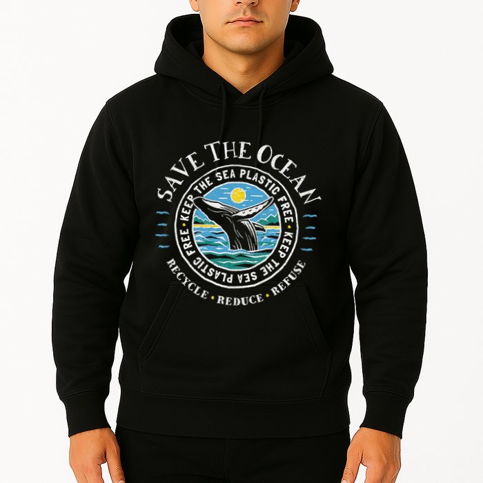 Whale Conservation Save The Ocean Humpback Whale Lover Hoodie