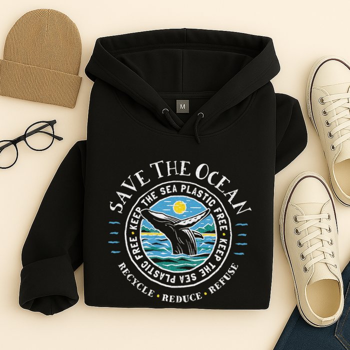 Whale Conservation Save The Ocean Humpback Whale Lover Hoodie