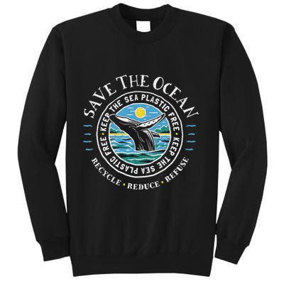 Whale Conservation Save The Ocean Humpback Whale Lover Sweatshirt
