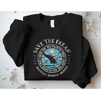 Whale Conservation Save The Ocean Humpback Whale Lover Sweatshirt