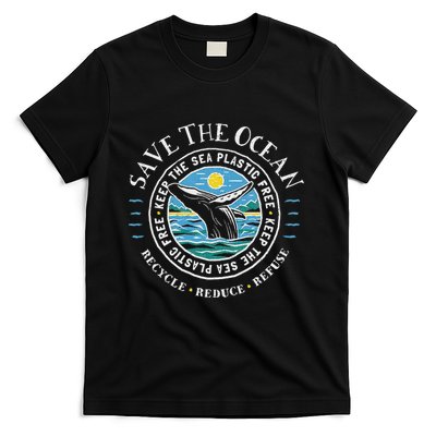 Whale Conservation Save The Ocean Humpback Whale Lover T-Shirt