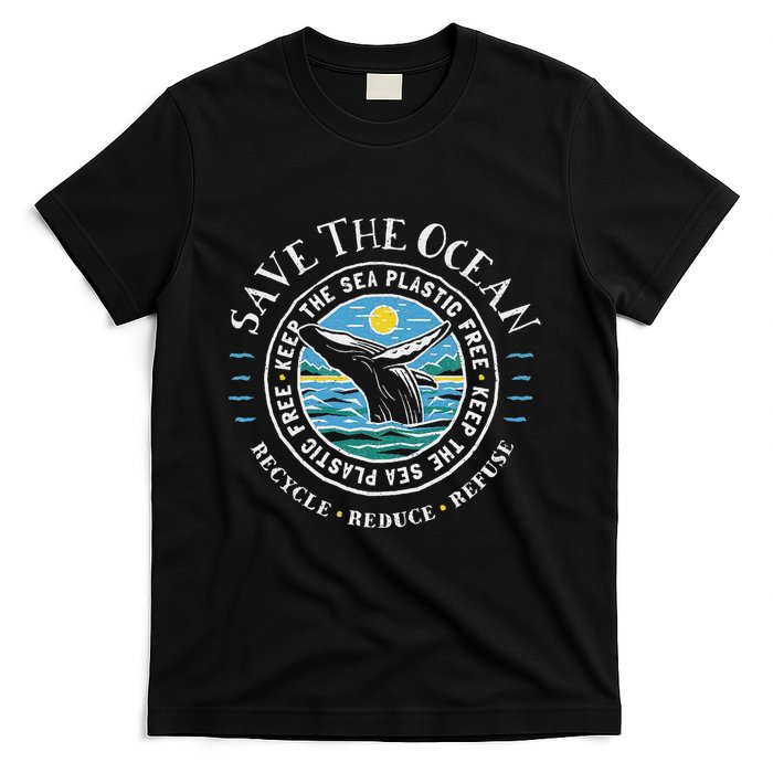 Whale Conservation Save The Ocean Humpback Whale Lover T-Shirt