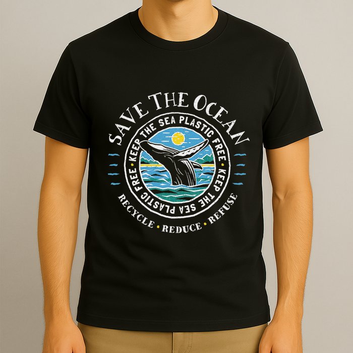 Whale Conservation Save The Ocean Humpback Whale Lover T-Shirt