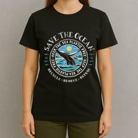 Whale Conservation Save The Ocean Humpback Whale Lover T-Shirt