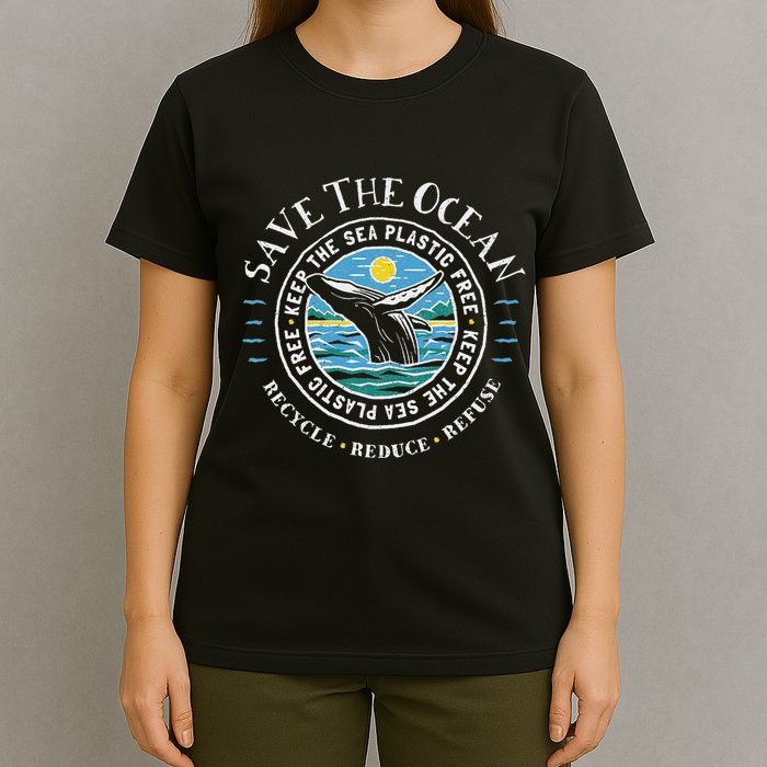 Whale Conservation Save The Ocean Humpback Whale Lover T-Shirt