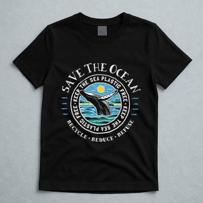 Whale Conservation Save The Ocean Humpback Whale Lover T-Shirt