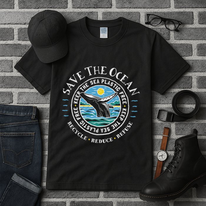Whale Conservation Save The Ocean Humpback Whale Lover Tall T-Shirt