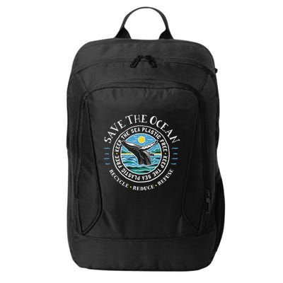 Whale Conservation Save The Ocean Humpback Whale Lover City Backpack
