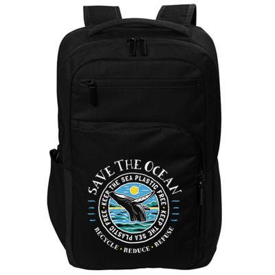 Whale Conservation Save The Ocean Humpback Whale Lover Impact Tech Backpack