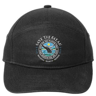 Whale Conservation Save The Ocean Humpback Whale Lover 7-Panel Snapback Hat