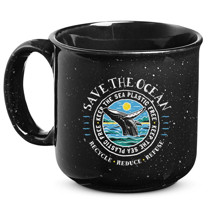 Whale Conservation Save The Ocean Humpback Whale Lover 15oz Campfire Ceramic Mug