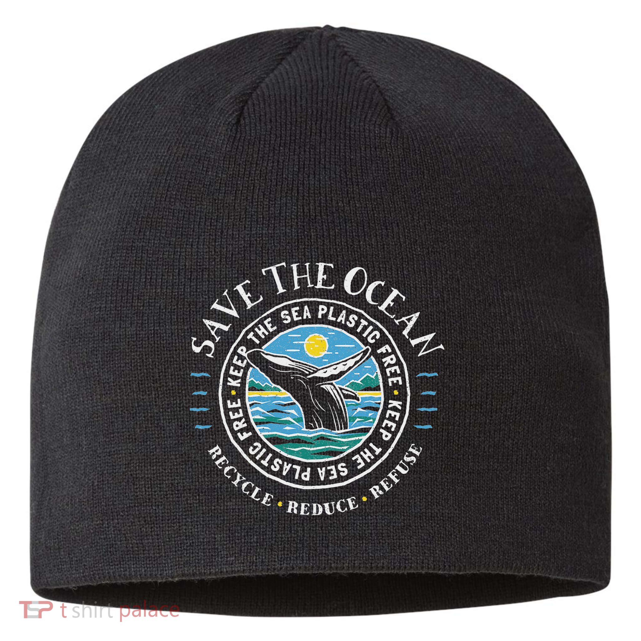 Whale Conservation Save The Ocean Humpback Whale Lover Sustainable Beanie