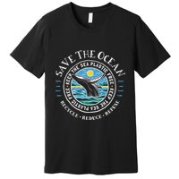 Whale Conservation Save The Ocean Humpback Whale Lover Premium T-Shirt