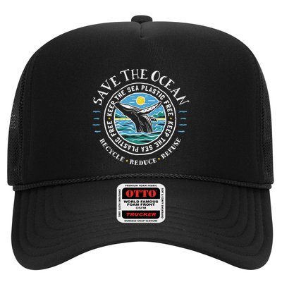 Whale Conservation Save The Ocean Humpback Whale Lover Trucker Hat